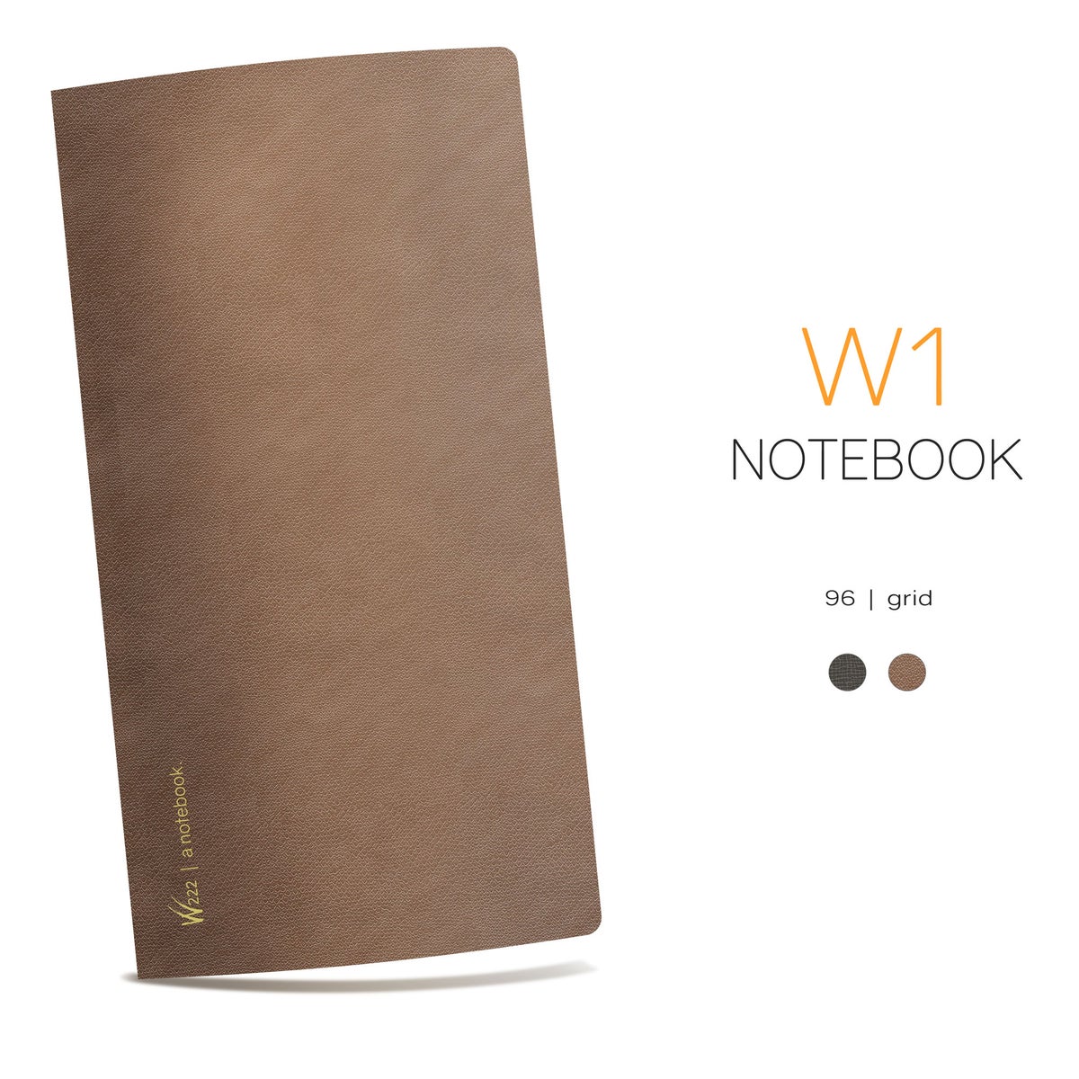 W1 Size Notebook W222 | W1 Notebook: Grid - 96p 2027 edition | MIC & MIM