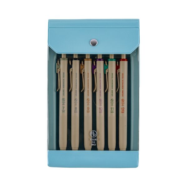 Hobonichi | TSUKI no IRO Uniball One: July-Dec Set with Case