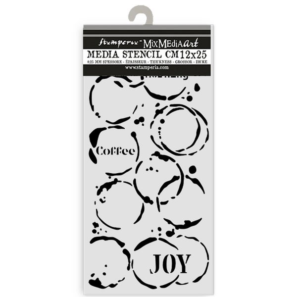 Stamperia | Stencil: Furry Friends - Coffee Prints