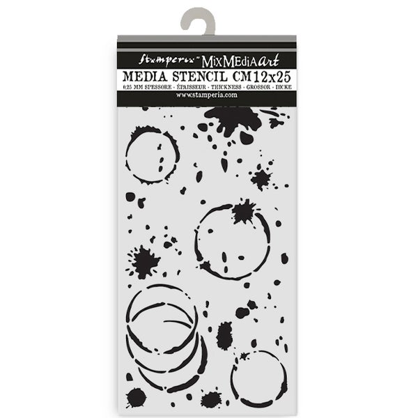 Stamperia | Stencil:  Secret Diary - Ink Splatter