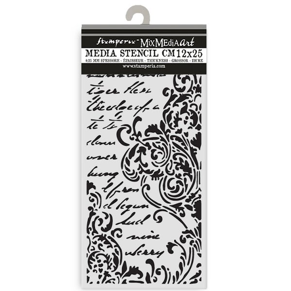 Stamperia | Stencil:  Secret Diary - Frieze with Lettering