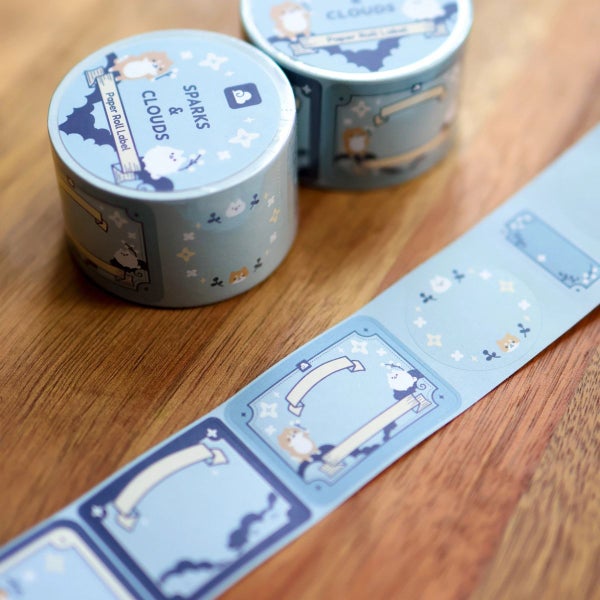 Thousand Skies | Sticky Notes Tape - Sparkles and Clouds