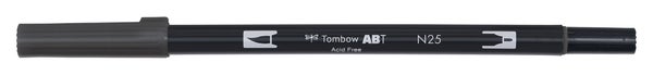 Tombow | Dual Brush Pen N25 Lamp Black