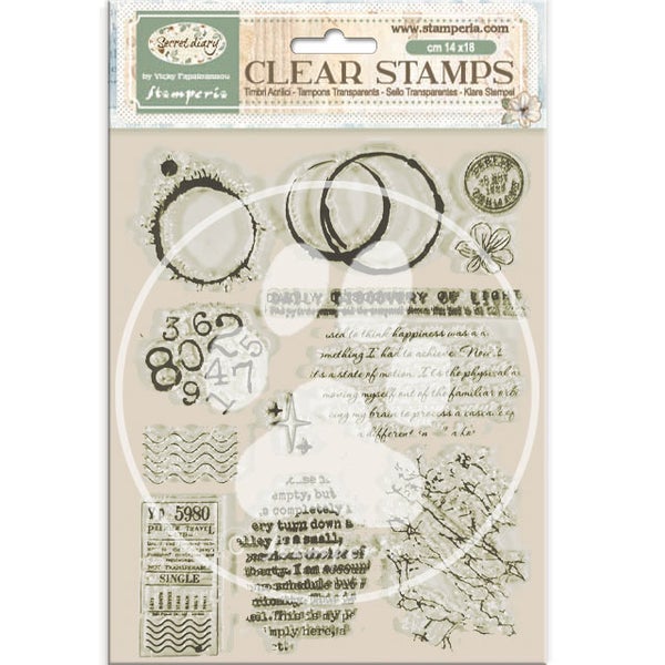 Stamperia | Clear Acrylic Stamp - Secret Diary
