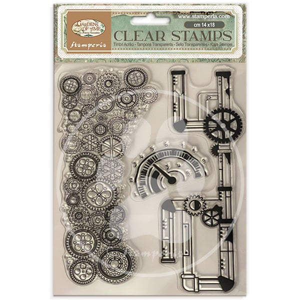 Stamperia | Clear Acrylic Stamp: Gardens of Time - Tubes