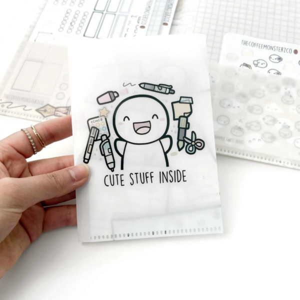 TCMC | Cute Stuff Inside - Plastic File Folder