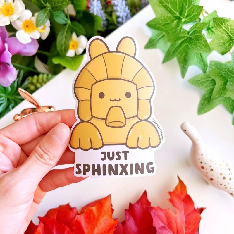 SumLilThings | Vinyl Sticker - Just Sphinxing