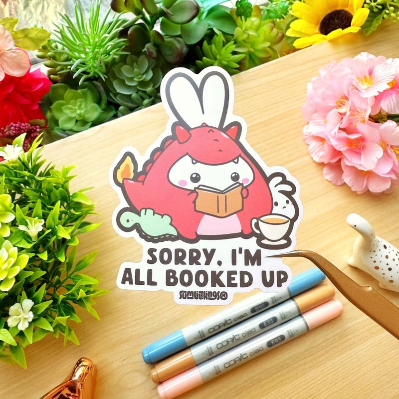 SumLilThings | Vinyl Sticker - All Booked Up