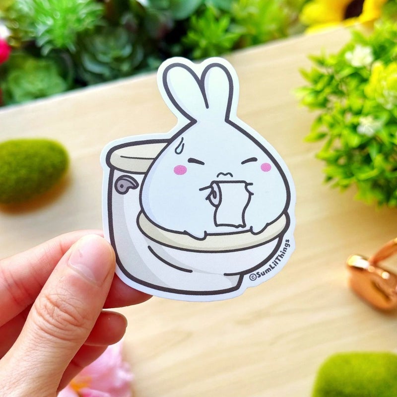 SumLilThings | Vinyl Sticker - Pooping