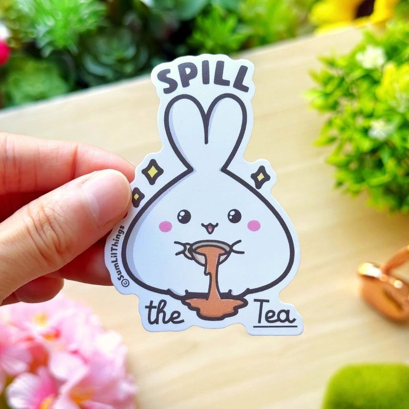 SumLilThings | Vinyl Sticker - Spill the Tea