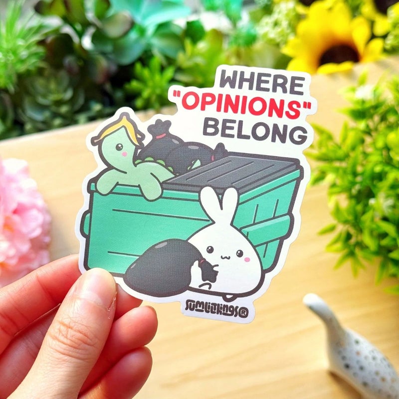 SumLilThings | Vinyl Sticker - Where &ldquo;Opinions&rdquo; Belong
