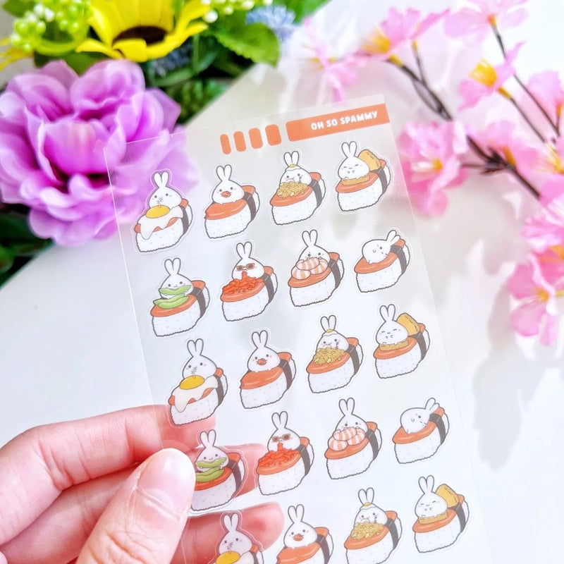 SumLilThings | Transparent Sticker Sheet - Oh So Spammy