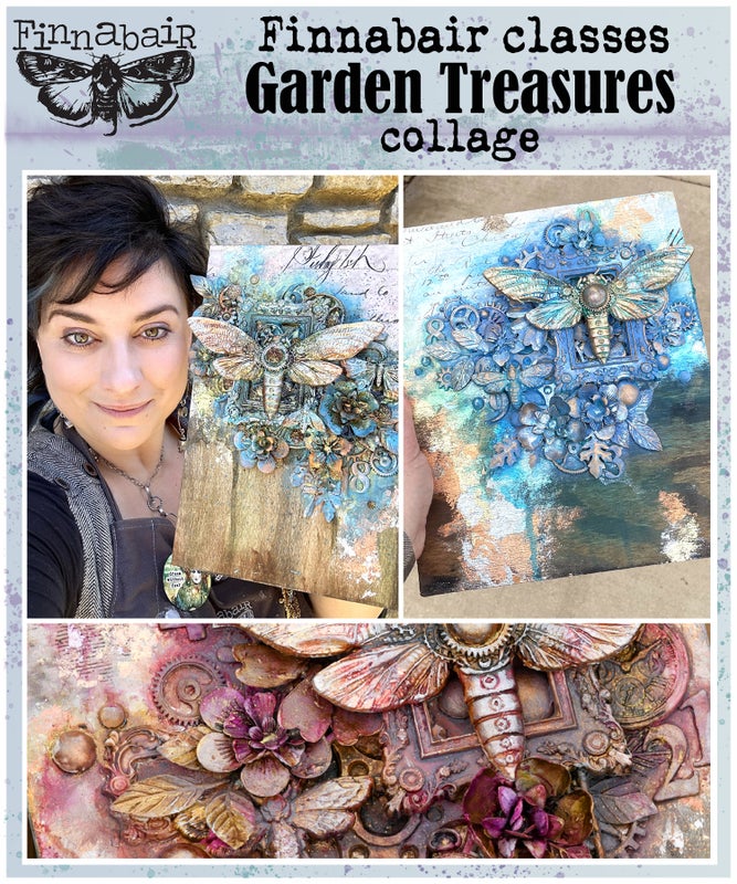 Finnabair | Mixed Media Course: Garden Treasures &ndash; Saturday May 2 at 4pm