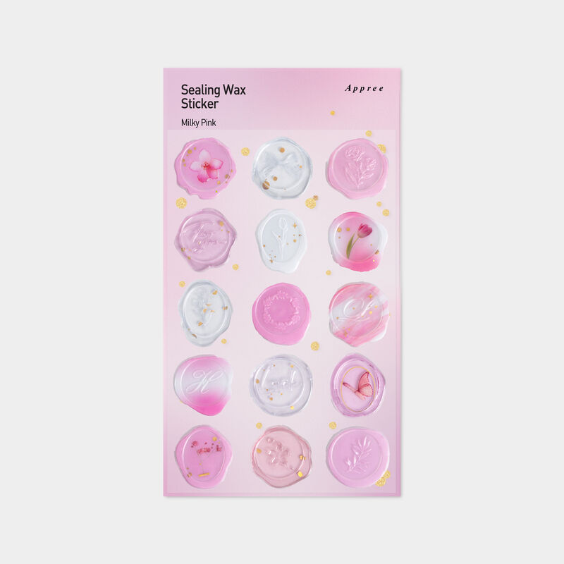 Appree | Sealing Wax Sticker - Milky Pink