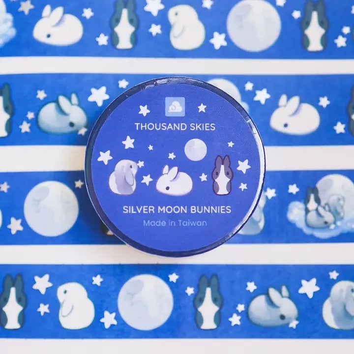 Thousand Skies | Washi Tape - Silver Moon Rabbit